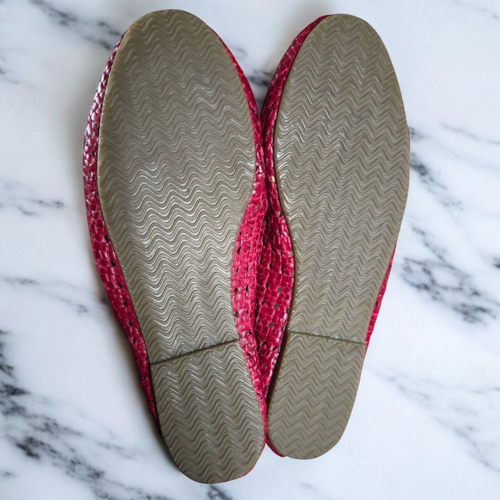 Nwt Patricia Green ( 7 ) Pink Ballerina Flat Raffie Rare Vintage — image 7 of 7
